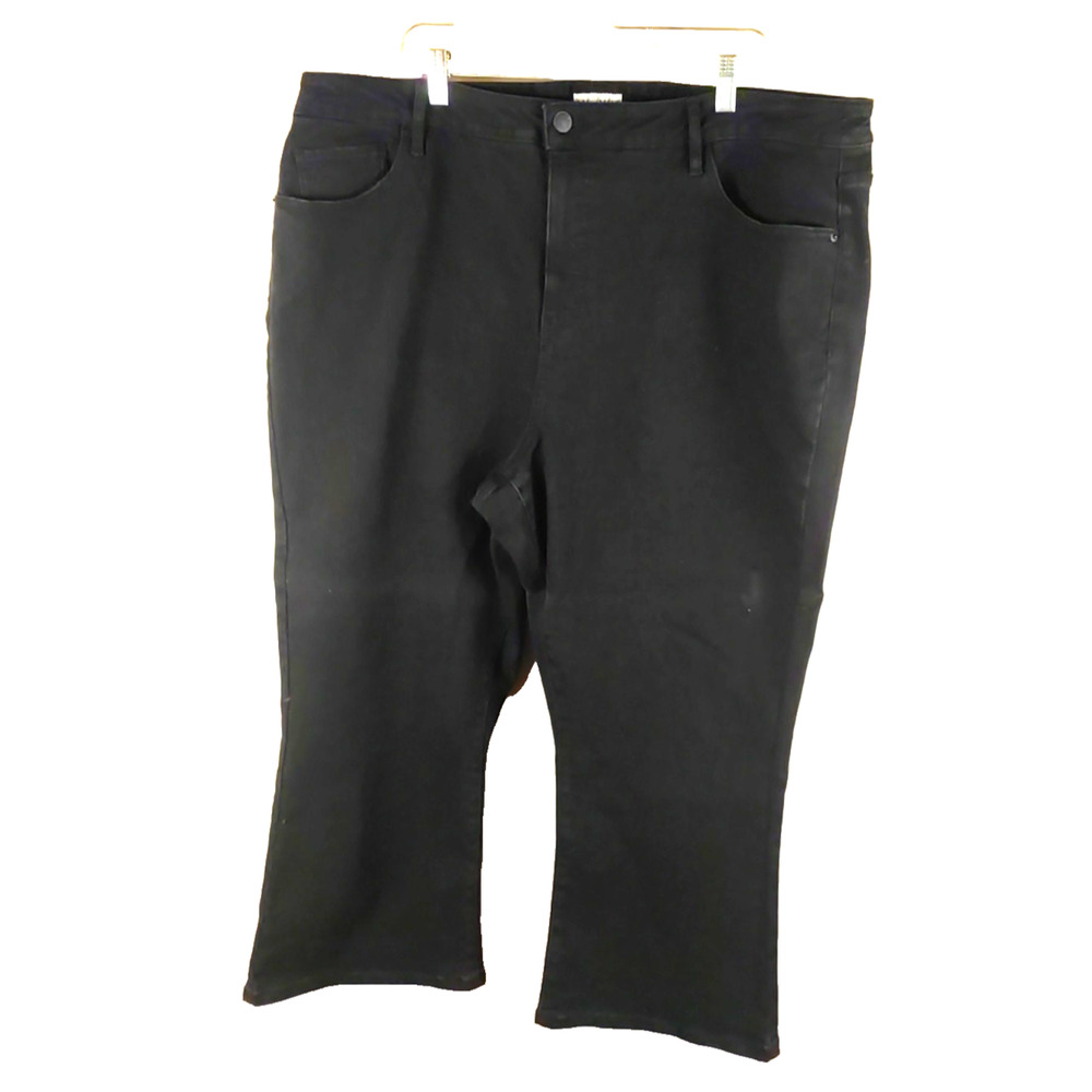 Ava & Viv Women's Black Blue Jeans Size 24 W Straight Legs